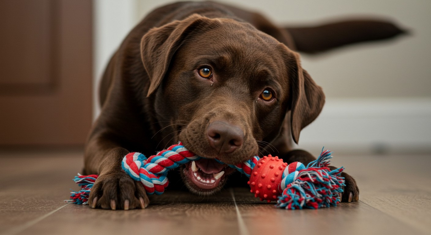犬のストレス解消に効くおもちゃと遊び方